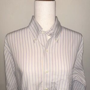 Brooks Brothers Non-Iron Cotton Regent Striped Button-Down Dress Shirt 15.5/33